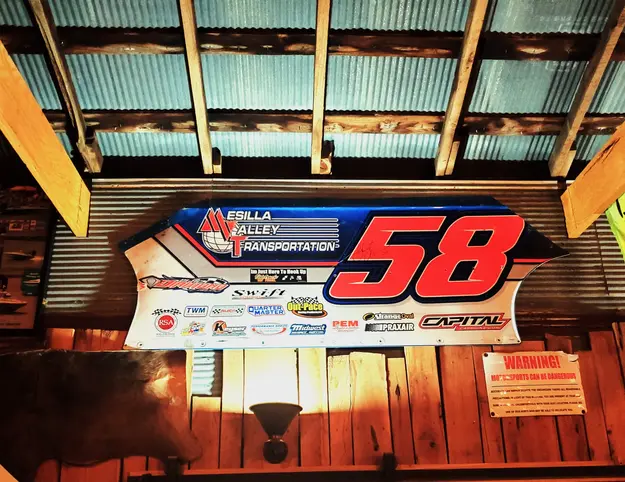 Door Panel of Garrett Albersons race car